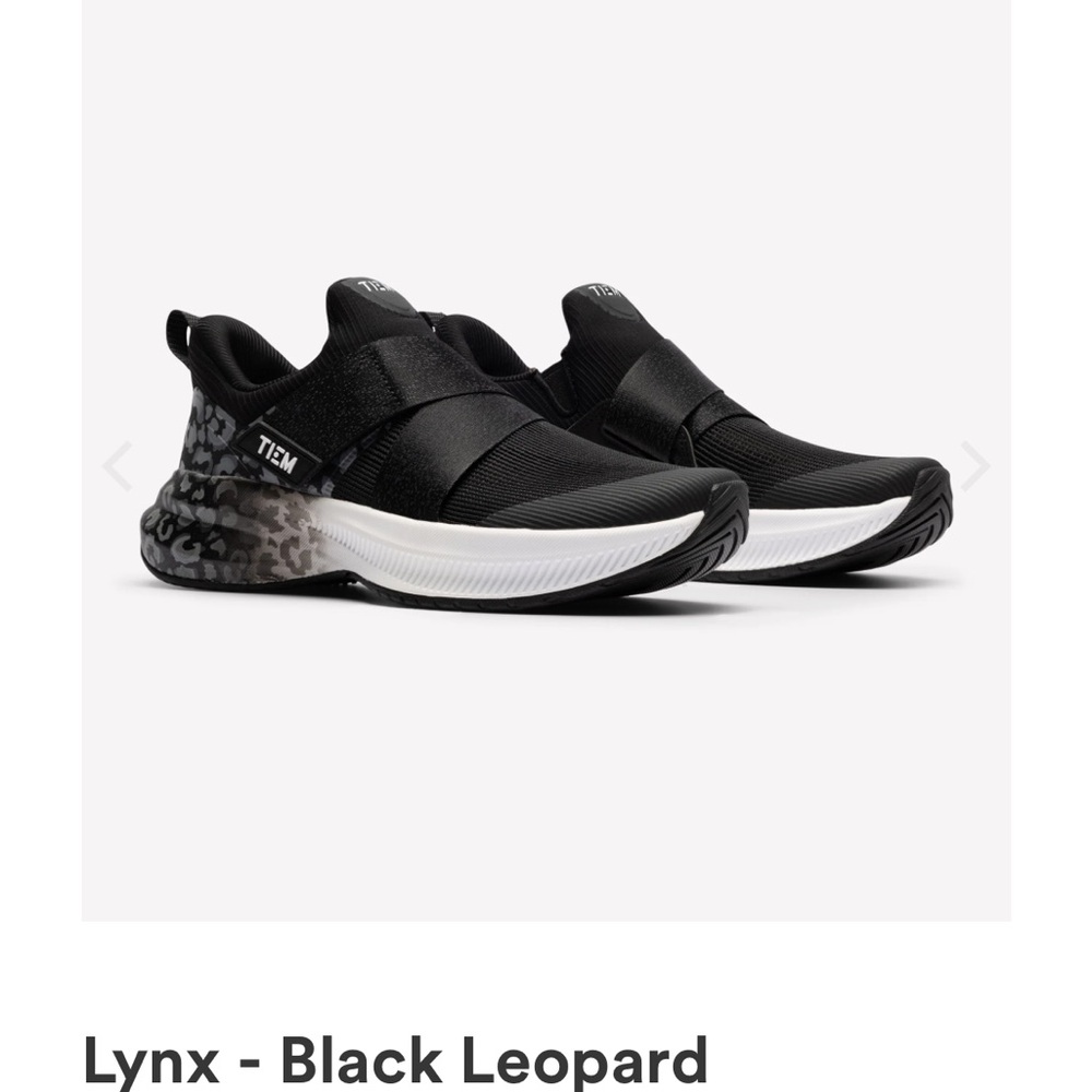 TIEM Women's Black Leopard Sneakers